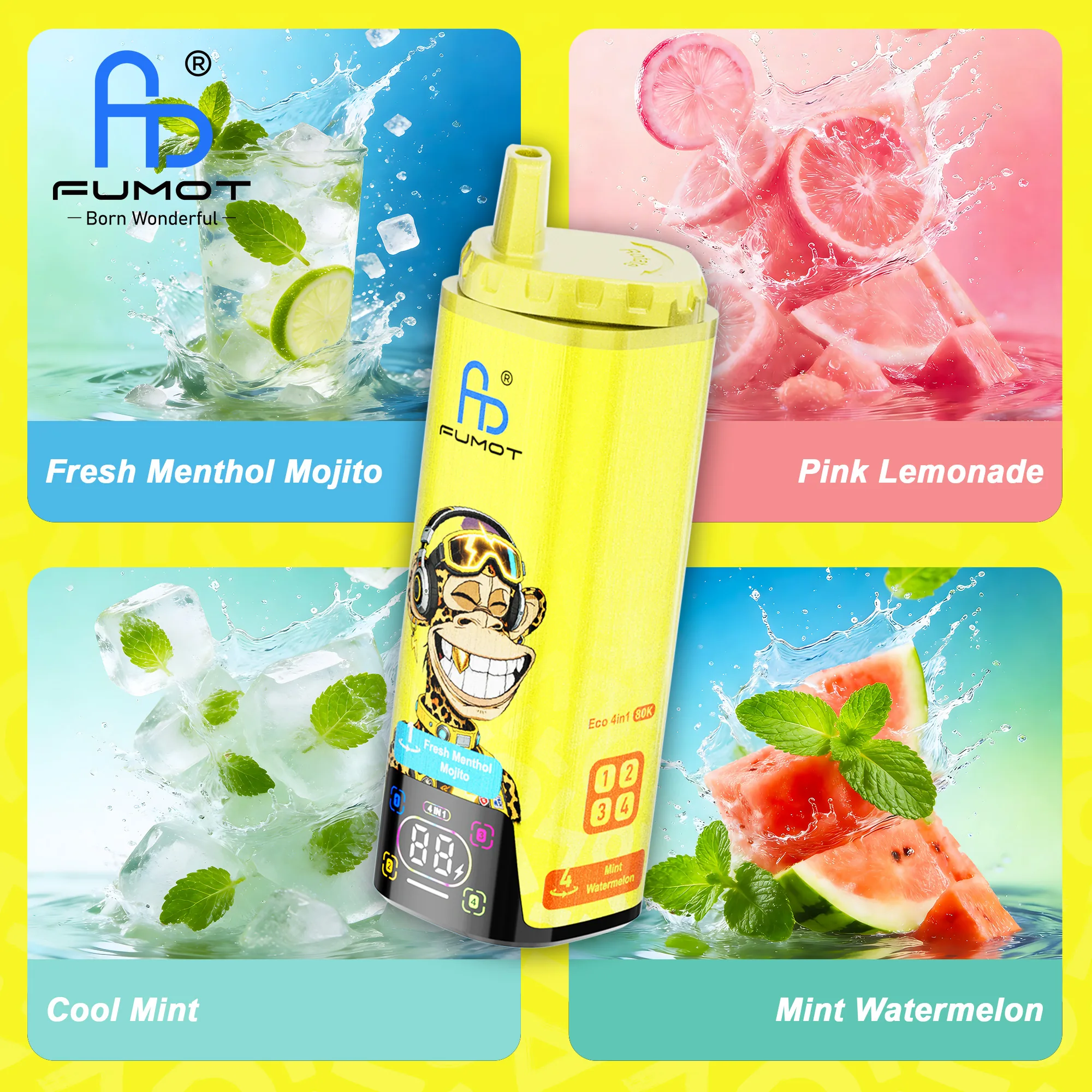 Fumot Eco 4-in-1 80.000 vape device at JimoVape