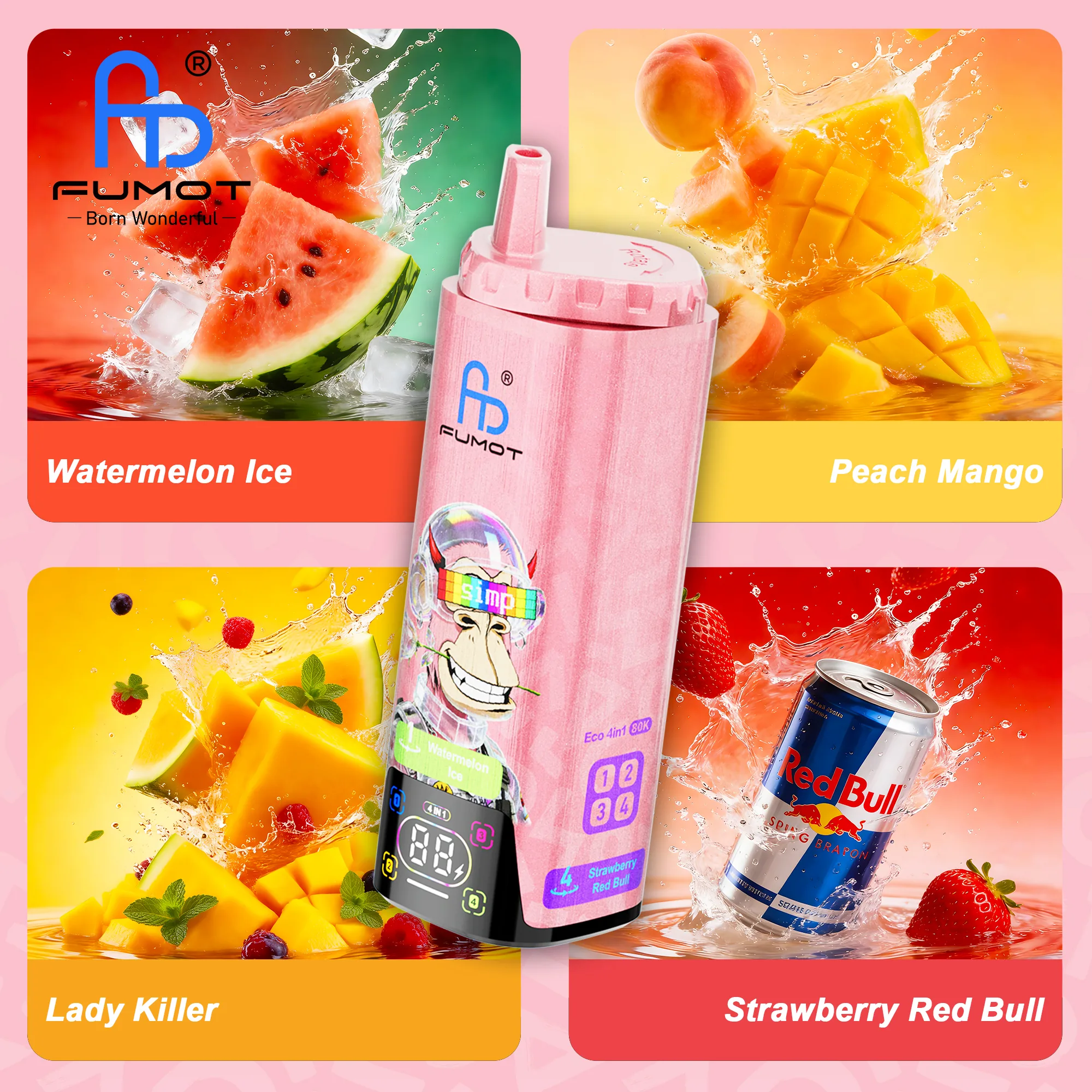Fumot Eco 4-in-1 80.000 vape device at JimoVape