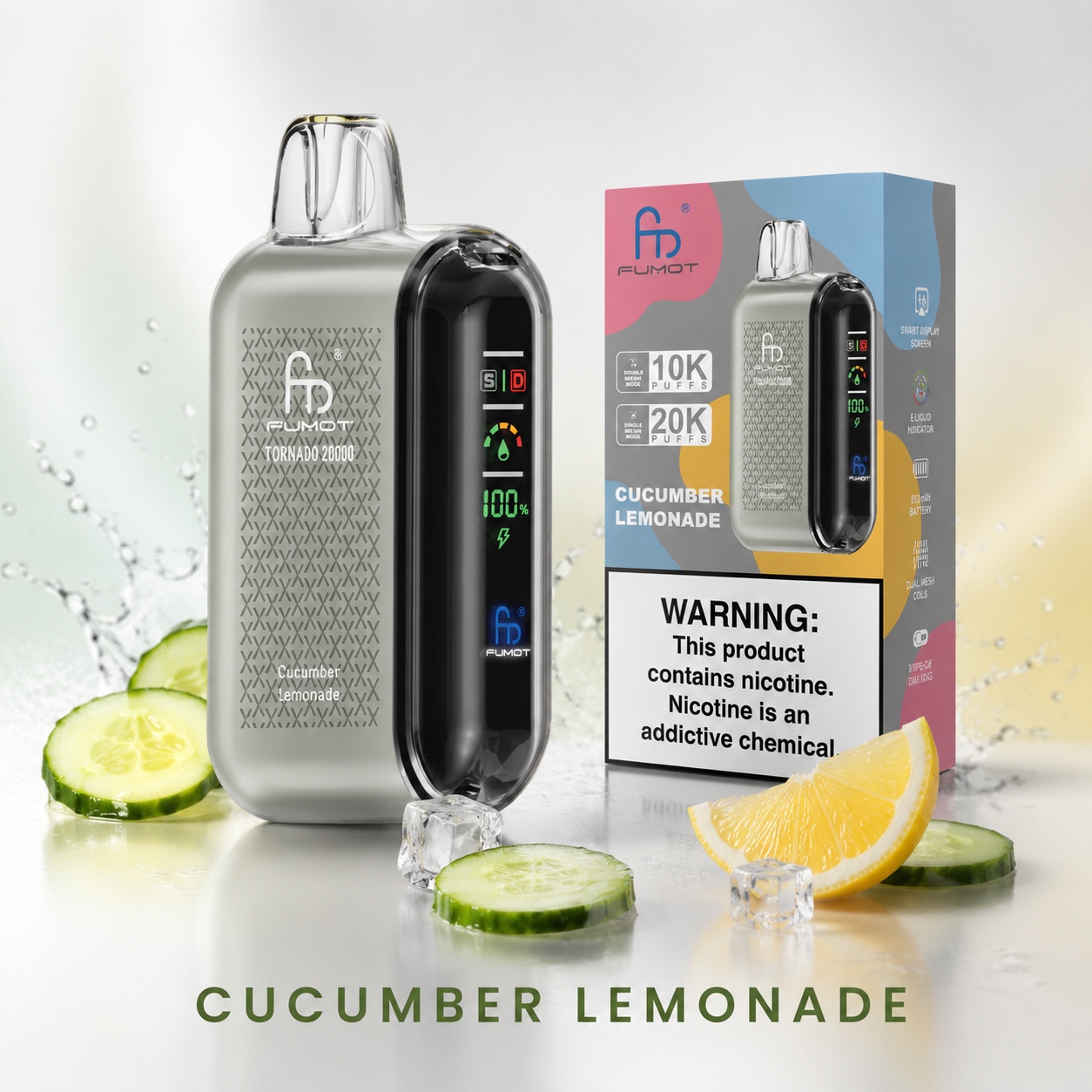 Fumot Tornado 20.000(NIC 2%) vape device at JimoVape