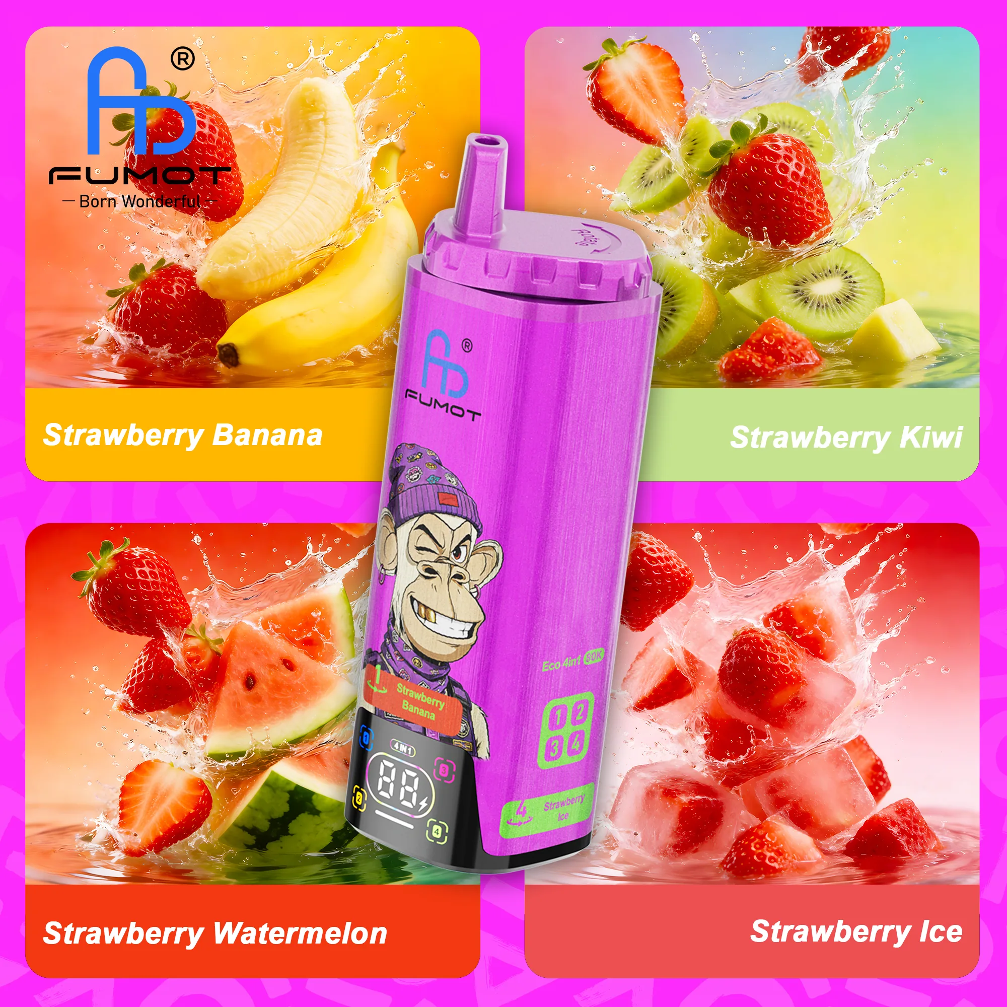 Fumot Eco 4-in-1 80.000 vape device at JimoVape