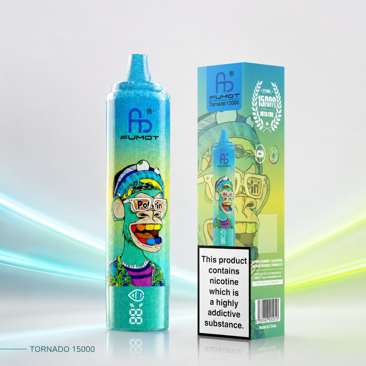 Fumot Tornado 15.000(NIC 2%) vape device at JimoVape