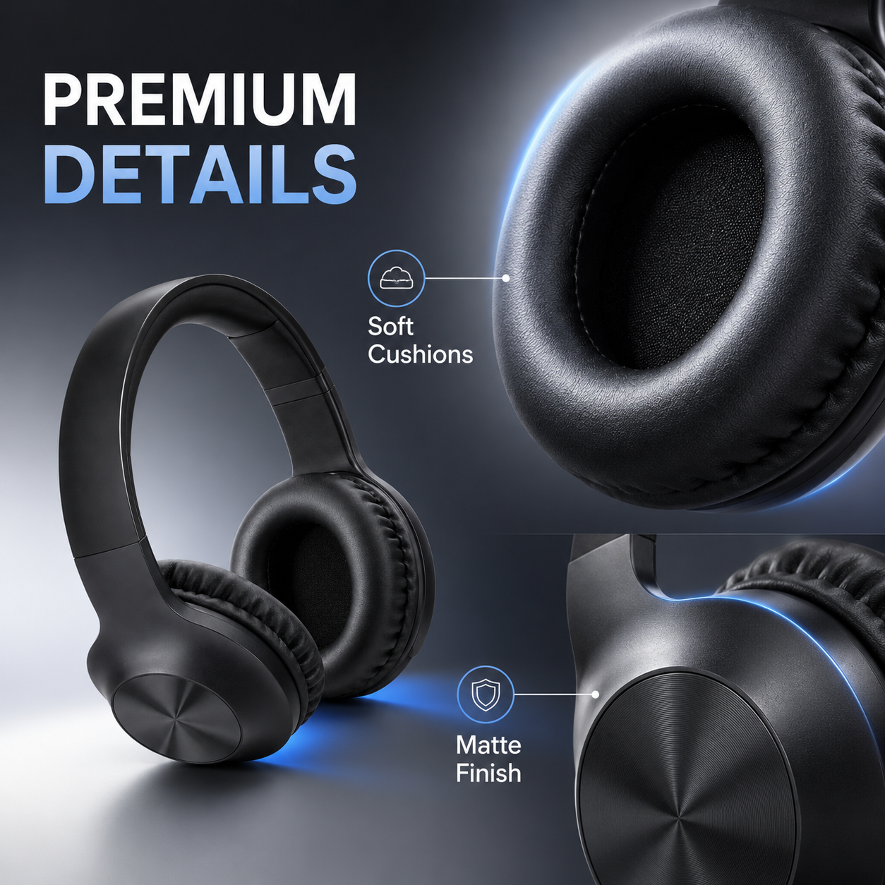 Premium Wireless Over-Ear Headphones with Immersive Sound