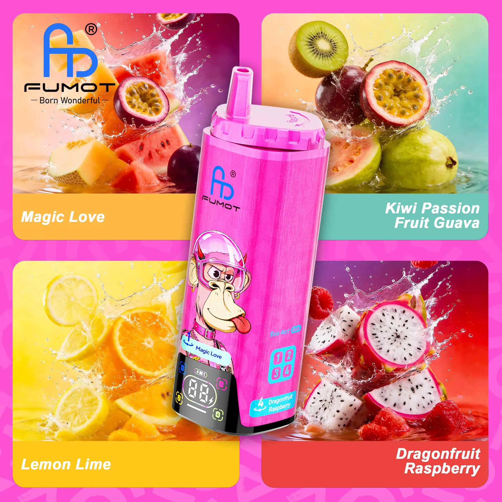 Fumot Eco 4-in-1 80.000 vape device at JimoVape