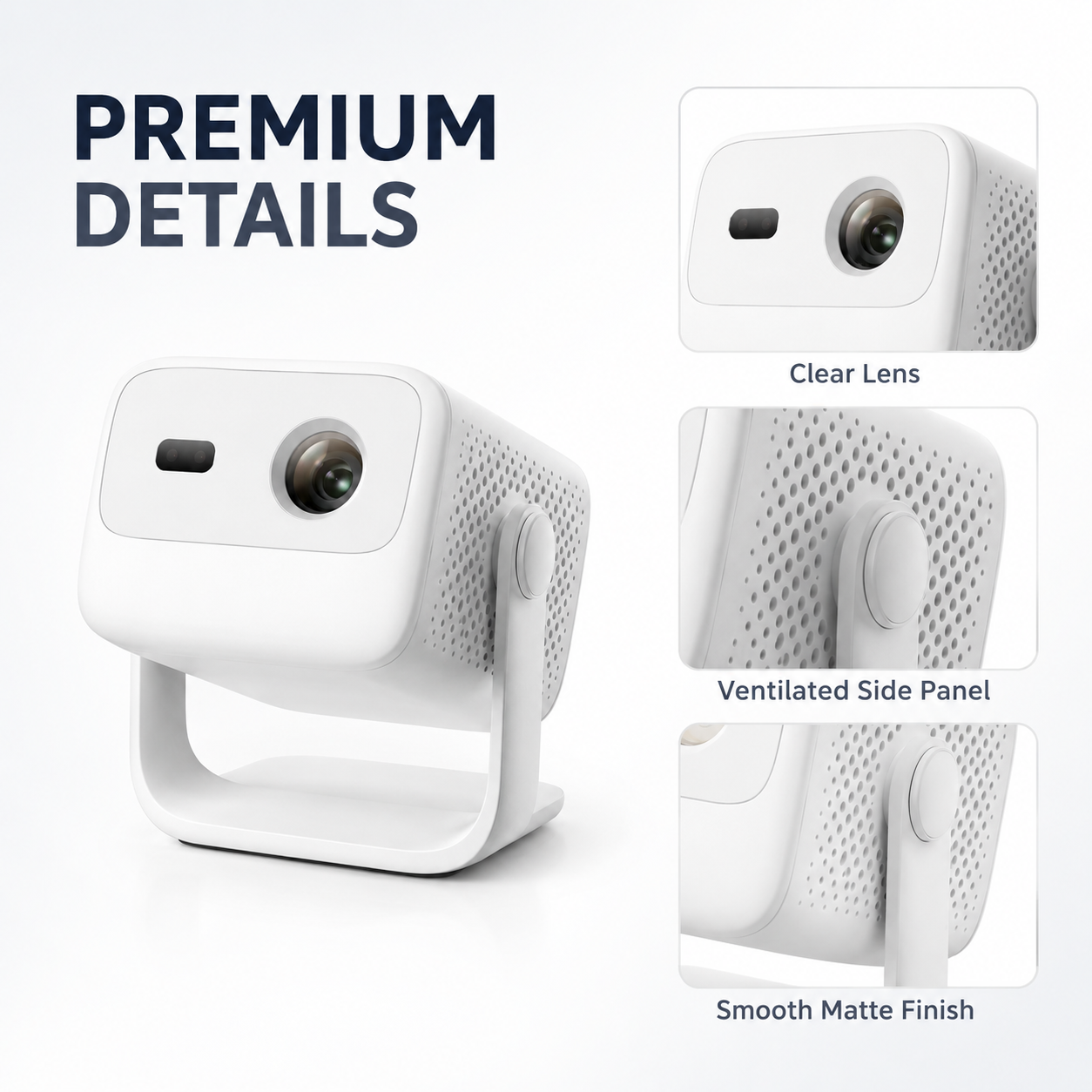 Portable Mini Projector with Adjustable Stand